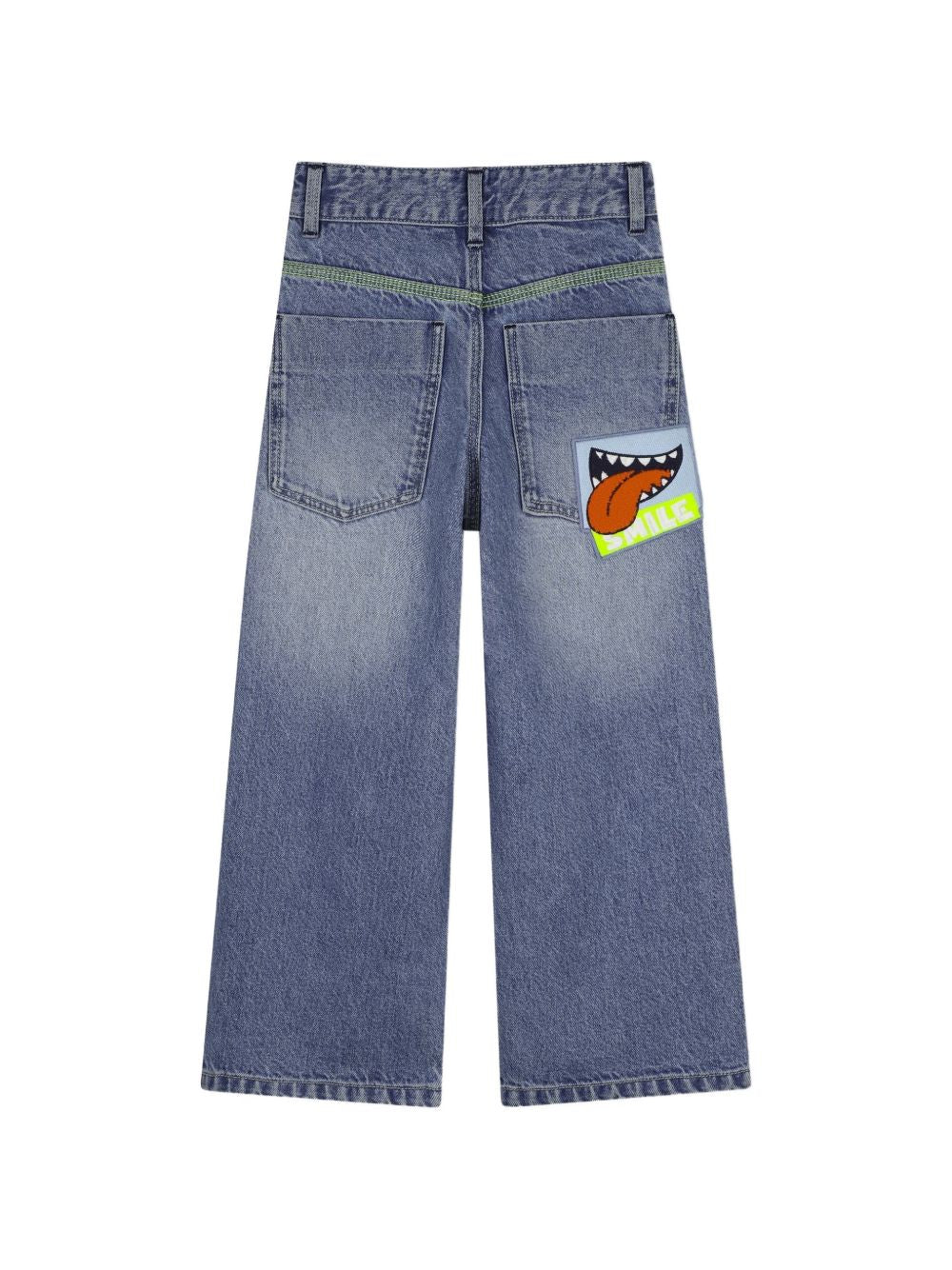 Jeans per bambino Billieblush Kids blu con effetto schiarito U22322 Z18 BILLIEBLUSH KIDS
