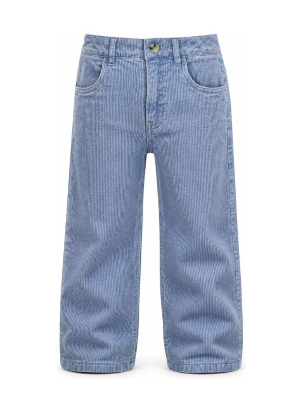 Pantaloni per bambino Billieblush Kids blu con trama a coste U22326 81U BILLIEBLUSH KIDS