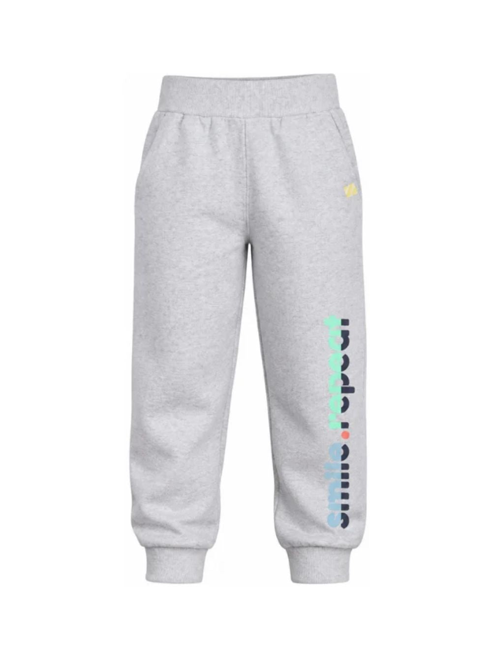 Pantaloni sportivi per bambino Billieblush Kids grigi con stampa con logo laterale U22328 A32 BILLIEBLUSH KIDS