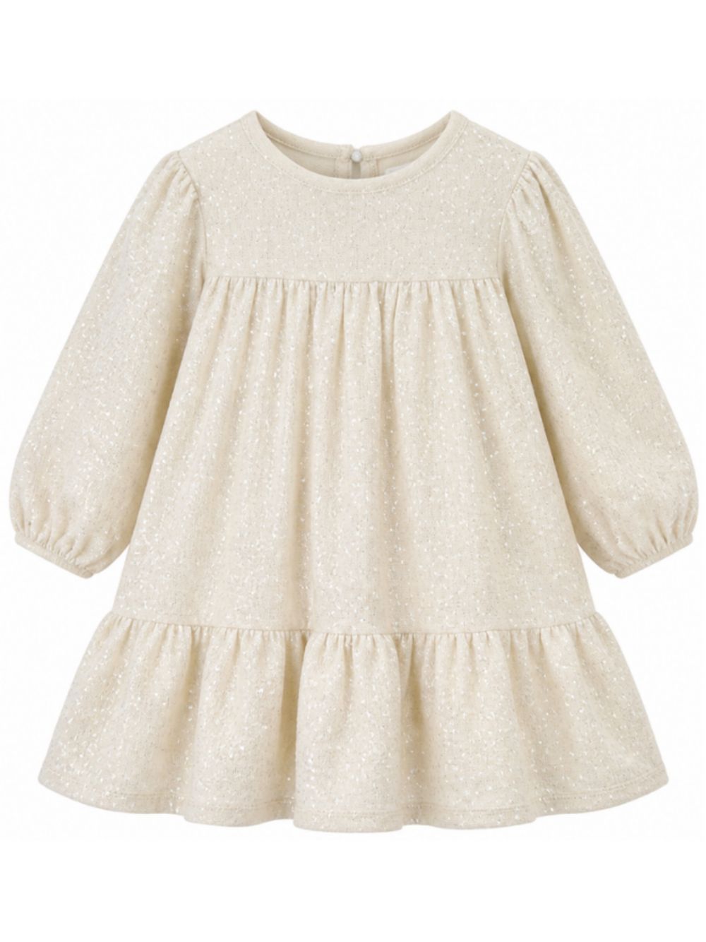 Abito per bambina Billieblush Kids beige con ruches e paillettes U22353 243 BILLIEBLUSH KIDS