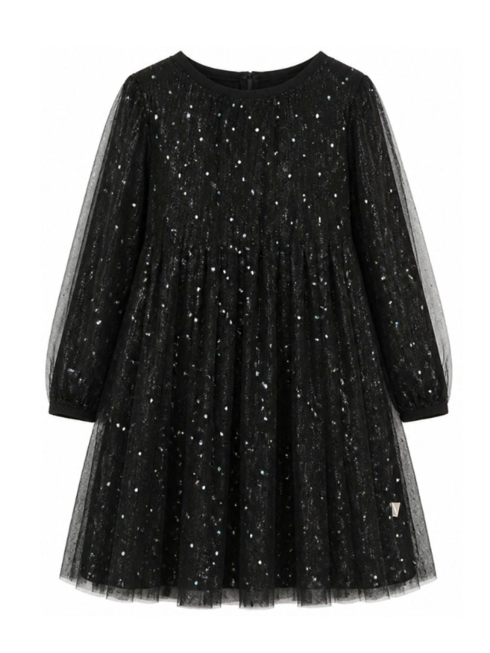 Abito per bambina Billieblush Kids nero con dettagli strass all-over U22356 09B BILLIEBLUSH KIDS