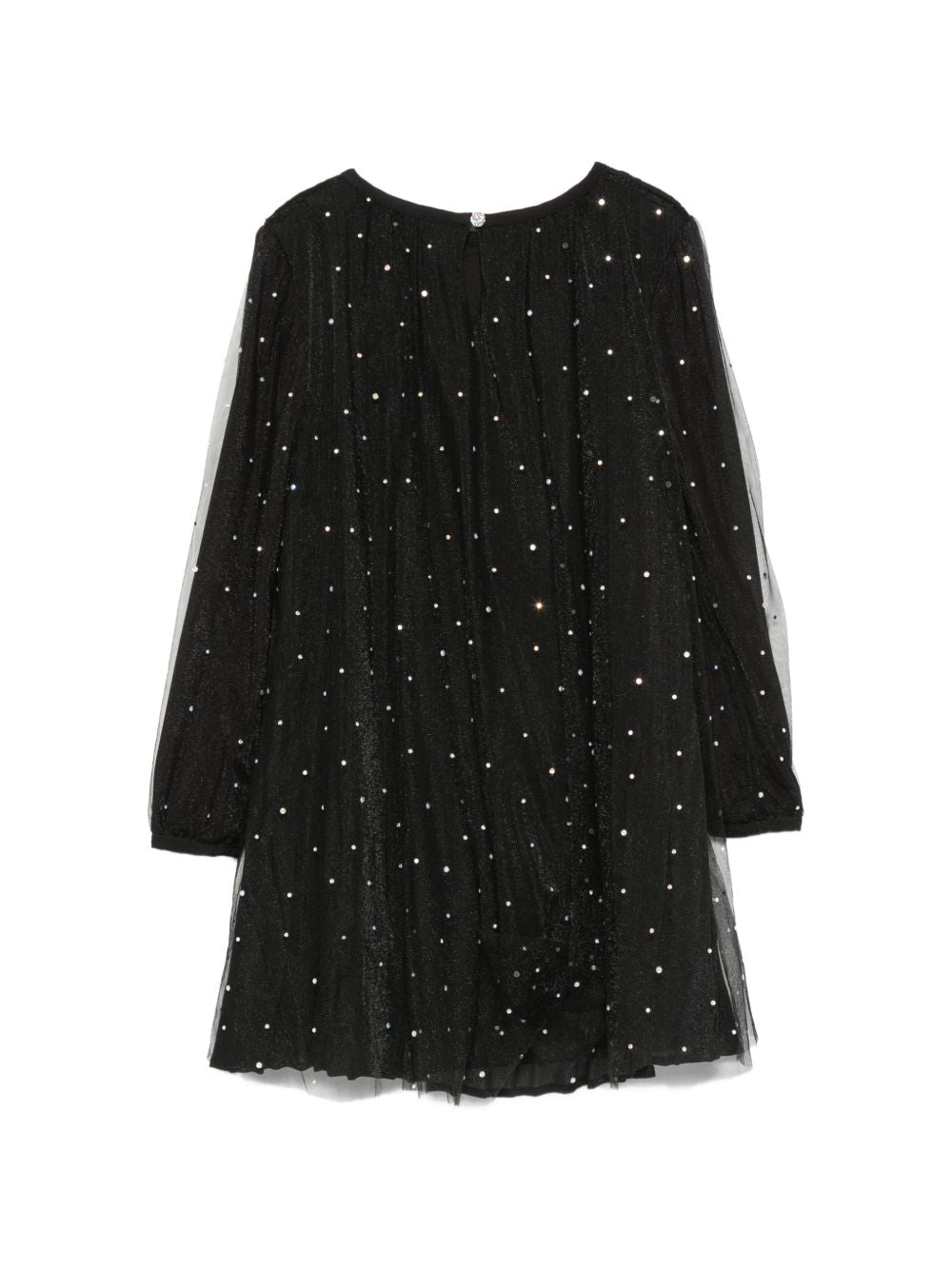 Abito per bambina Billieblush Kids nero con dettagli strass all-over U22356 09B BILLIEBLUSH KIDS