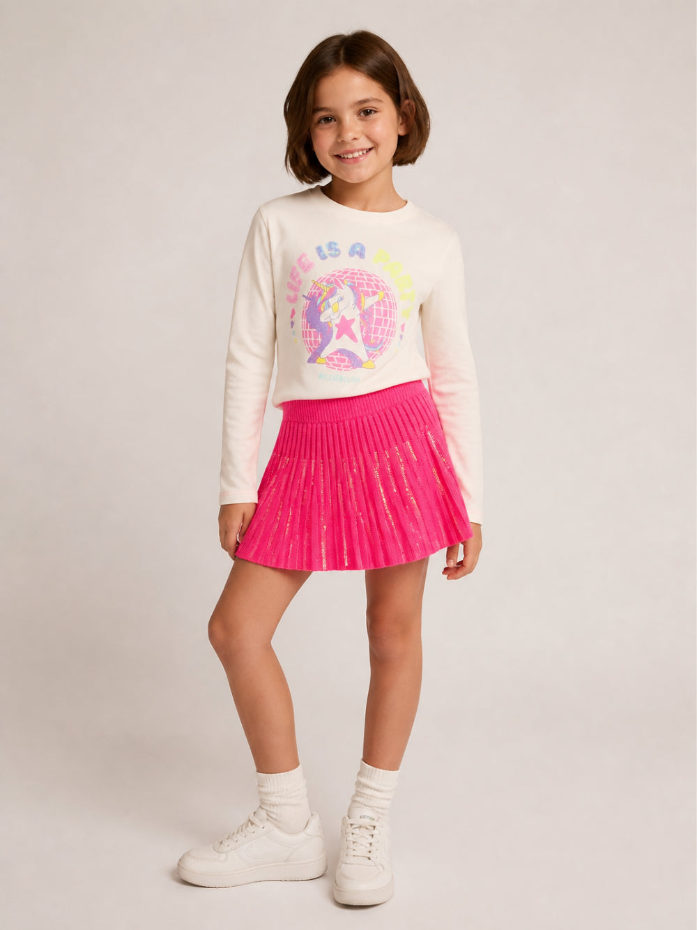 Gonna per bambina Billieblush Kids fucsia con decorazione con paillettes U22367 47A BILLIEBLUSH KIDS