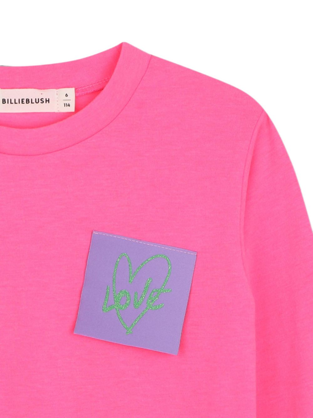 T-shirt per bambina Billieblush Kids fucsia con stampa grafica sul retro U22368 47A BILLIEBLUSH KIDS