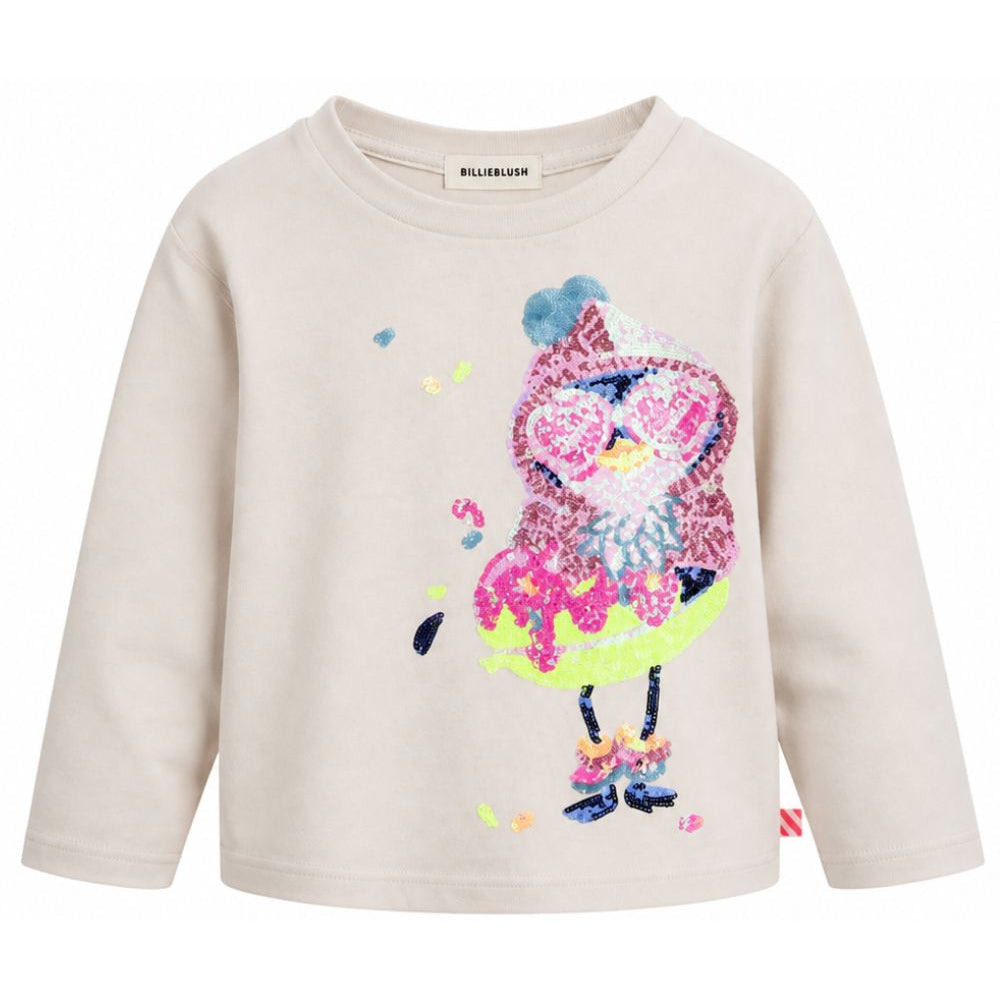 T-shirt per bambina Billieblush Kids bianca con stampa grafica sul davanti U22372 121 BILLIEBLUSH KIDS