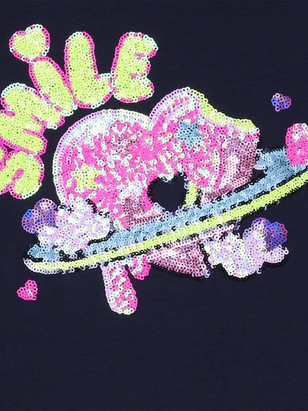 T-shirt per bambina Billieblush Kids blu con decorazione con paillettes U22372 85T BILLIEBLUSH KIDS
