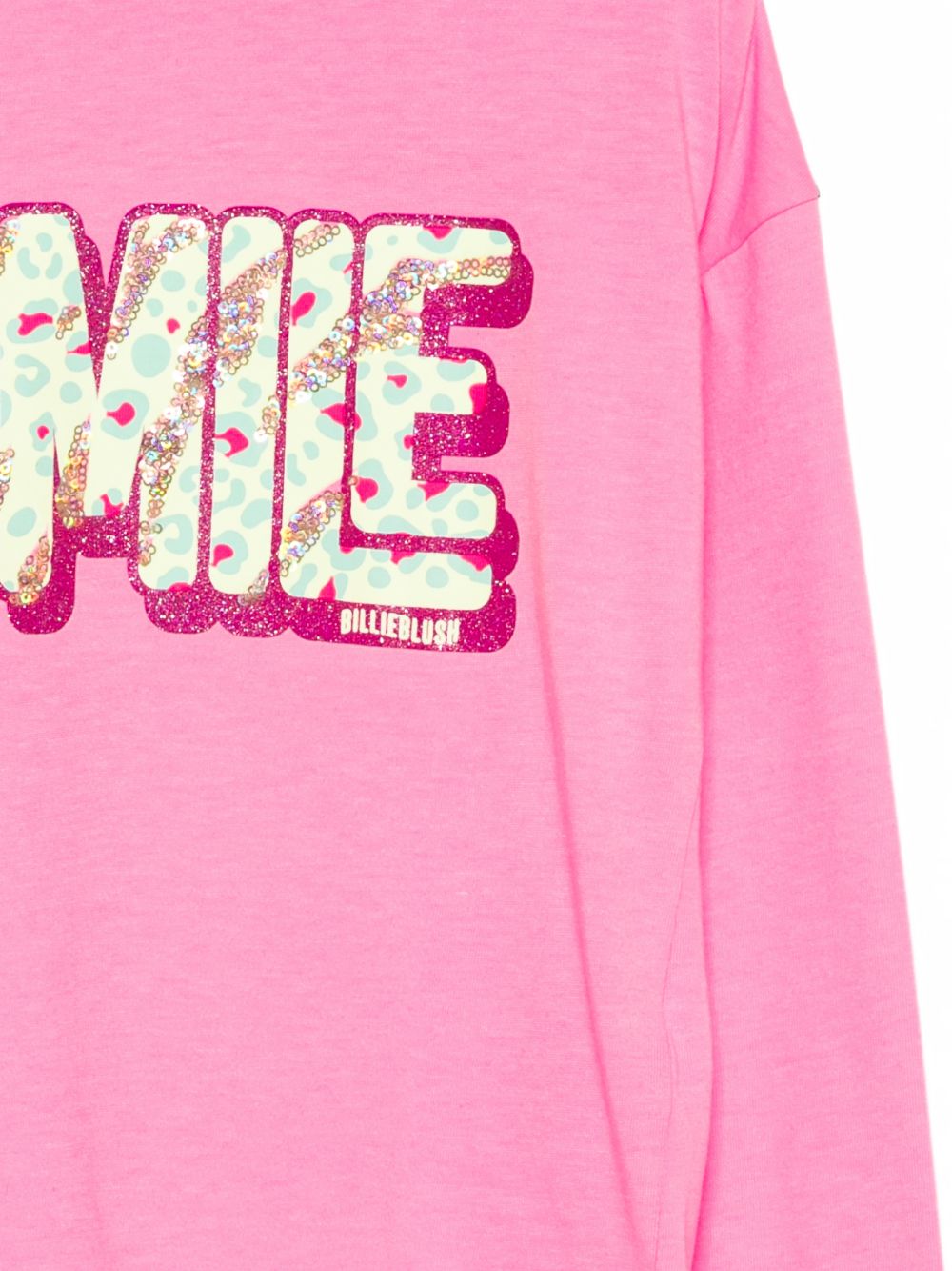 T-shirt per bambina Billieblush Kids rosa con scritta sul davanti U22374 462 BILLIEBLUSH KIDS