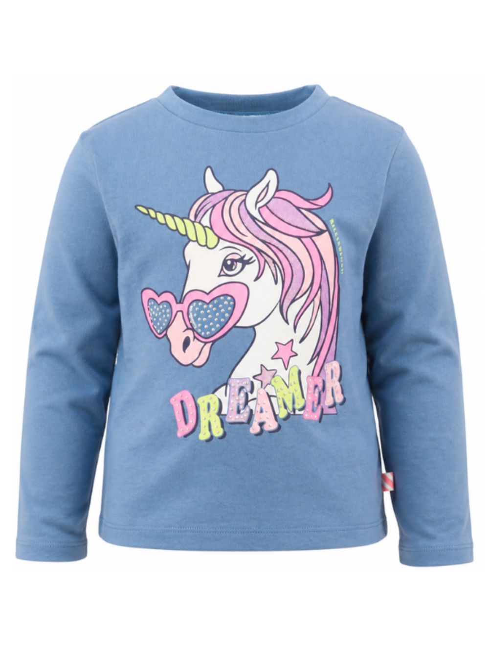 T-shirt per bambina Billieblush Kids azzurra con stampa grafica unicorno U22384 81U BILLIEBLUSH KIDS