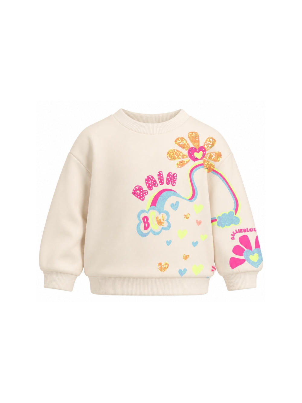 Felpa per bambina Billieblush Kids beige con decorazione con paillettes U22397 243 BILLIEBLUSH KIDS