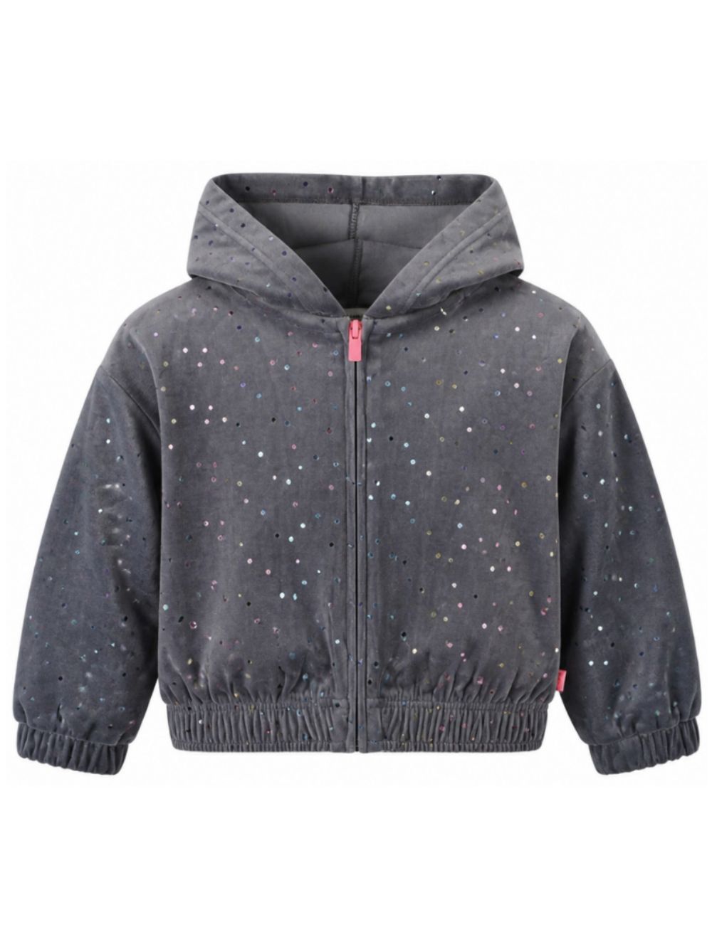 Felpa per bambina Billieblush Kids grigia con paillettes e cappuccio U22407 083 BILLIEBLUSH KIDS