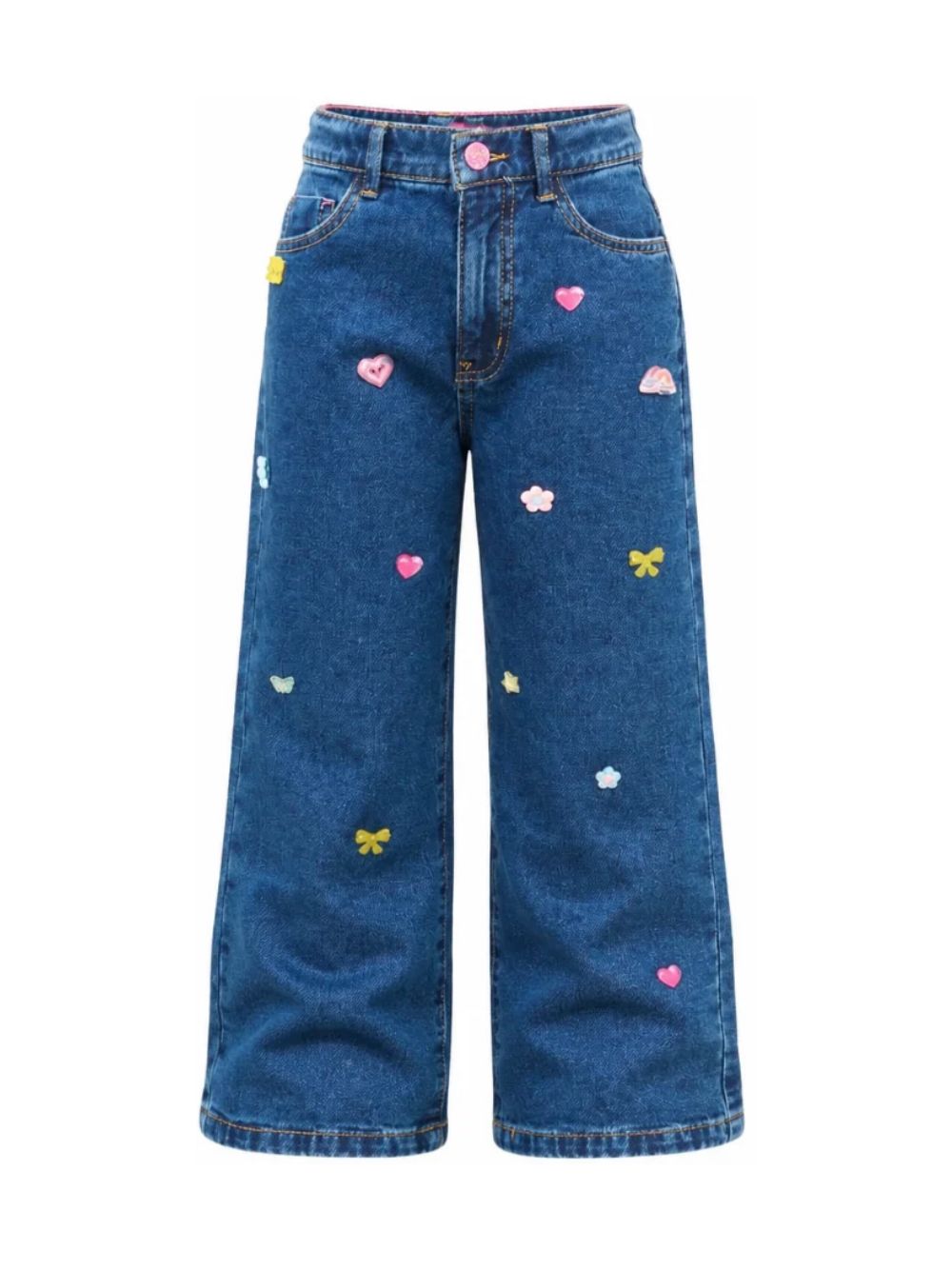 Jeans per bambina Billieblush Kids in denim con applicazioni U22410 Z22 BILLIEBLUSH KIDS