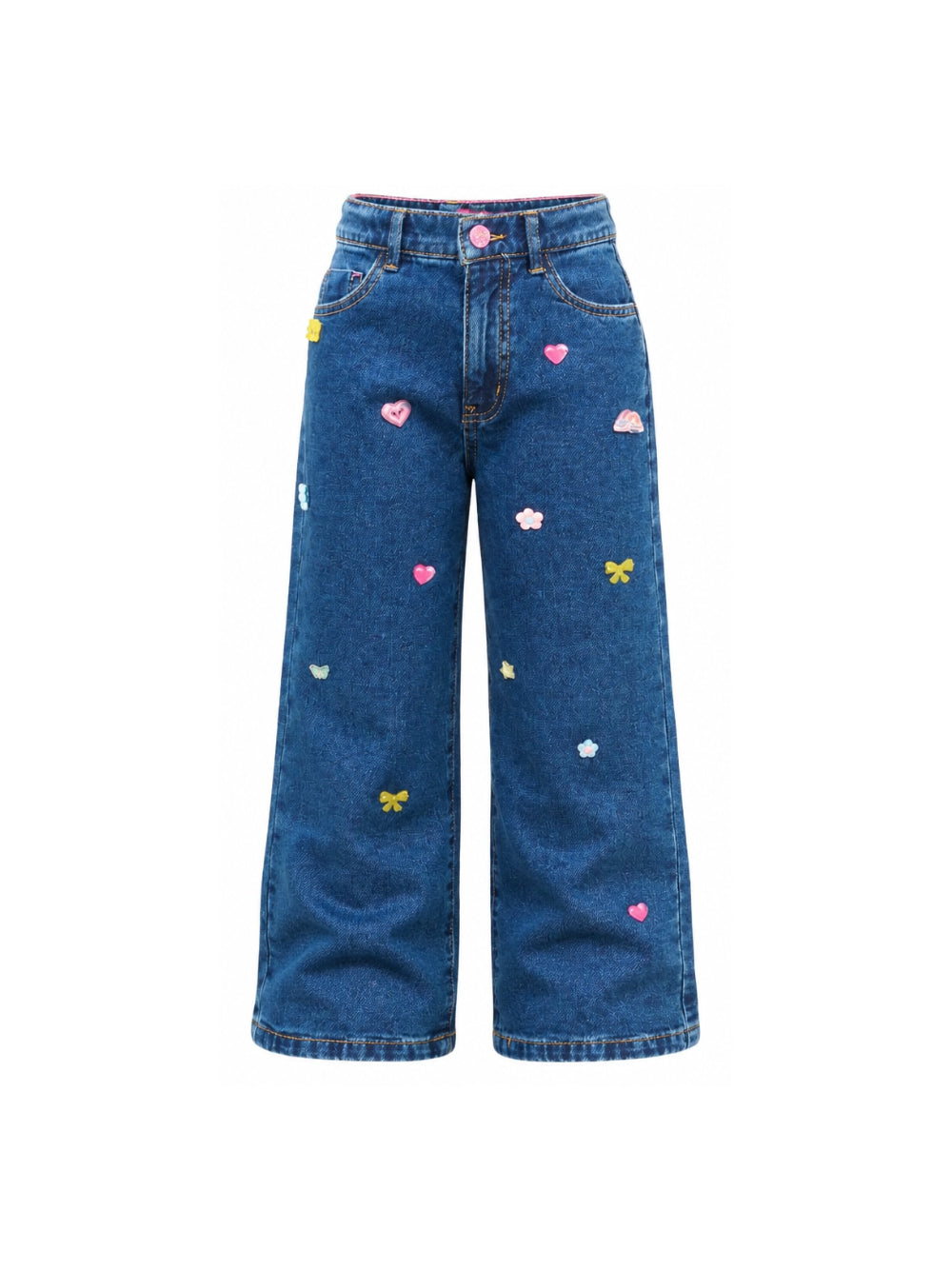 Jeans per bambina Billieblush Kids in denim con applicazioni U22410 Z22 BILLIEBLUSH KIDS
