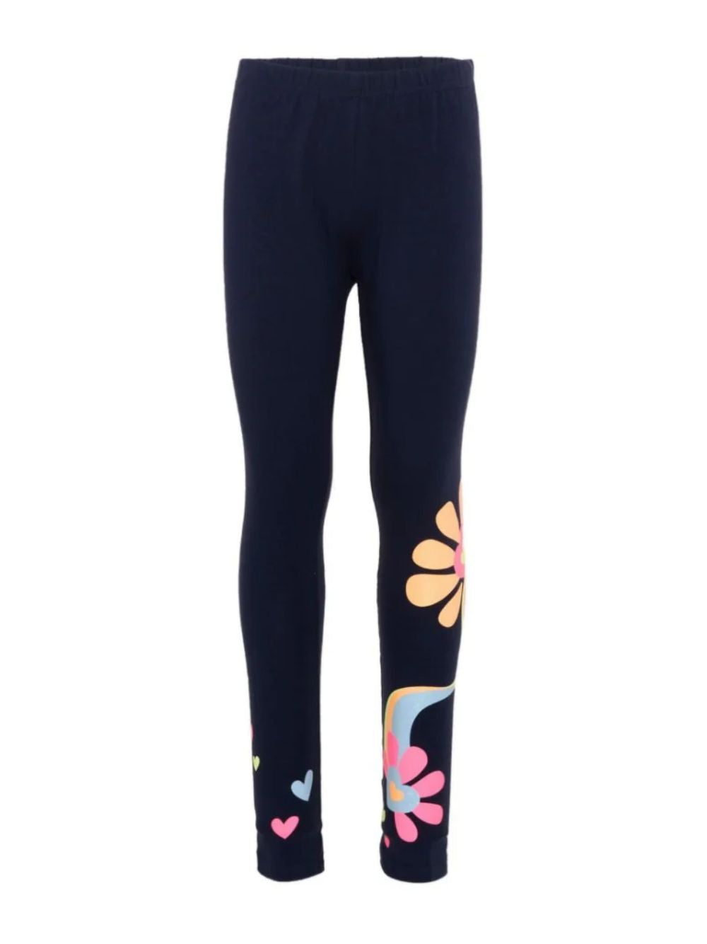 Leggings per bambina Billieblush Kids blu con stampa grafica U22421 85T BILLIEBLUSH KIDS