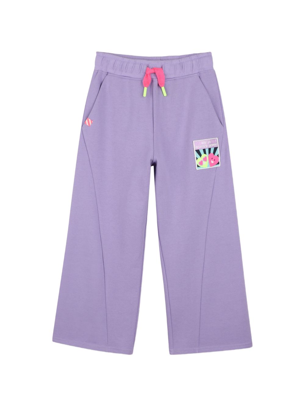 Pantaloni per bambina Billieblush Kids viola con chiusura con coulisse U22424 90E BILLIEBLUSH KIDS