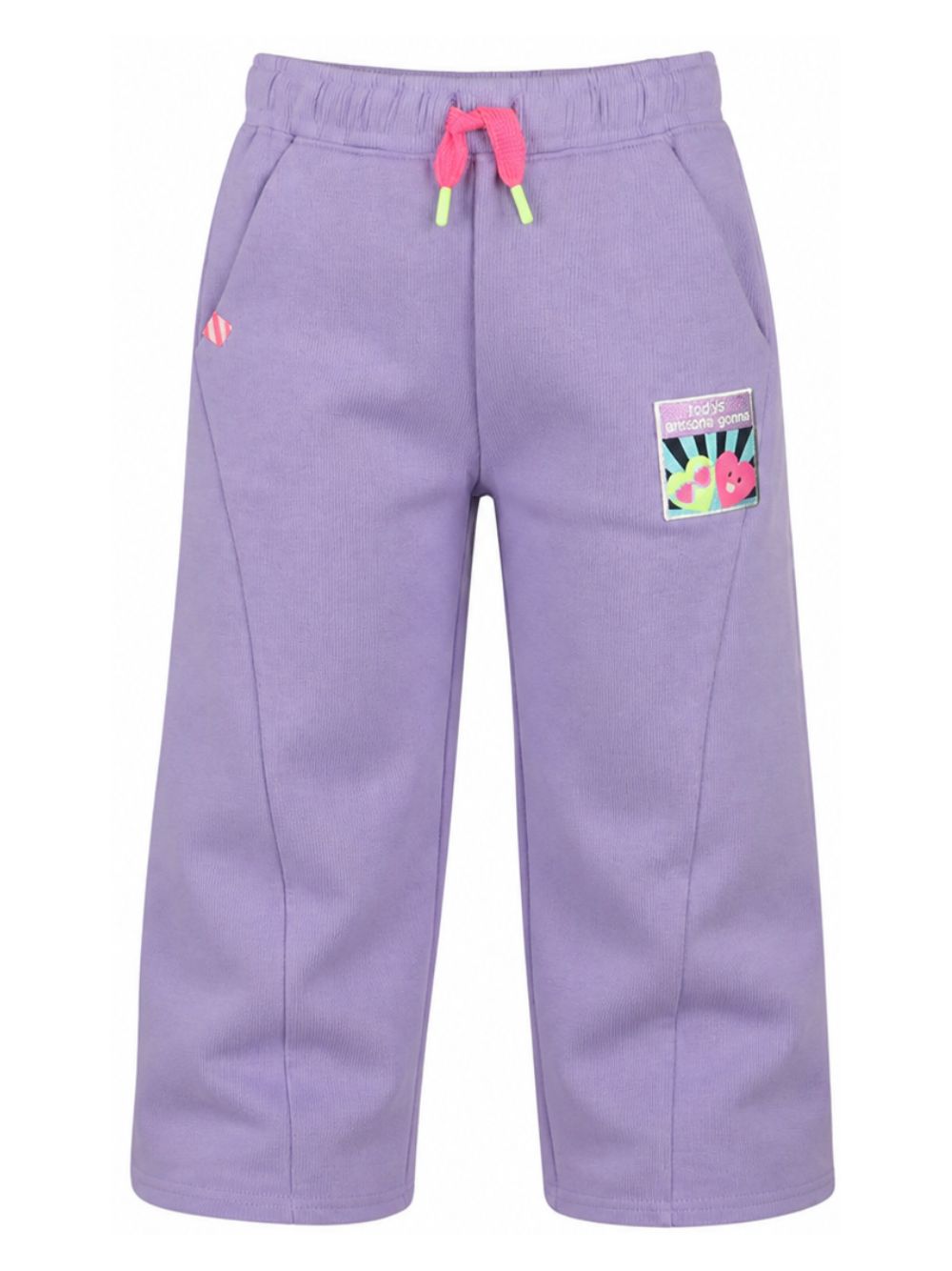 Pantaloni per bambina Billieblush Kids viola con chiusura con coulisse U22424 90E BILLIEBLUSH KIDS