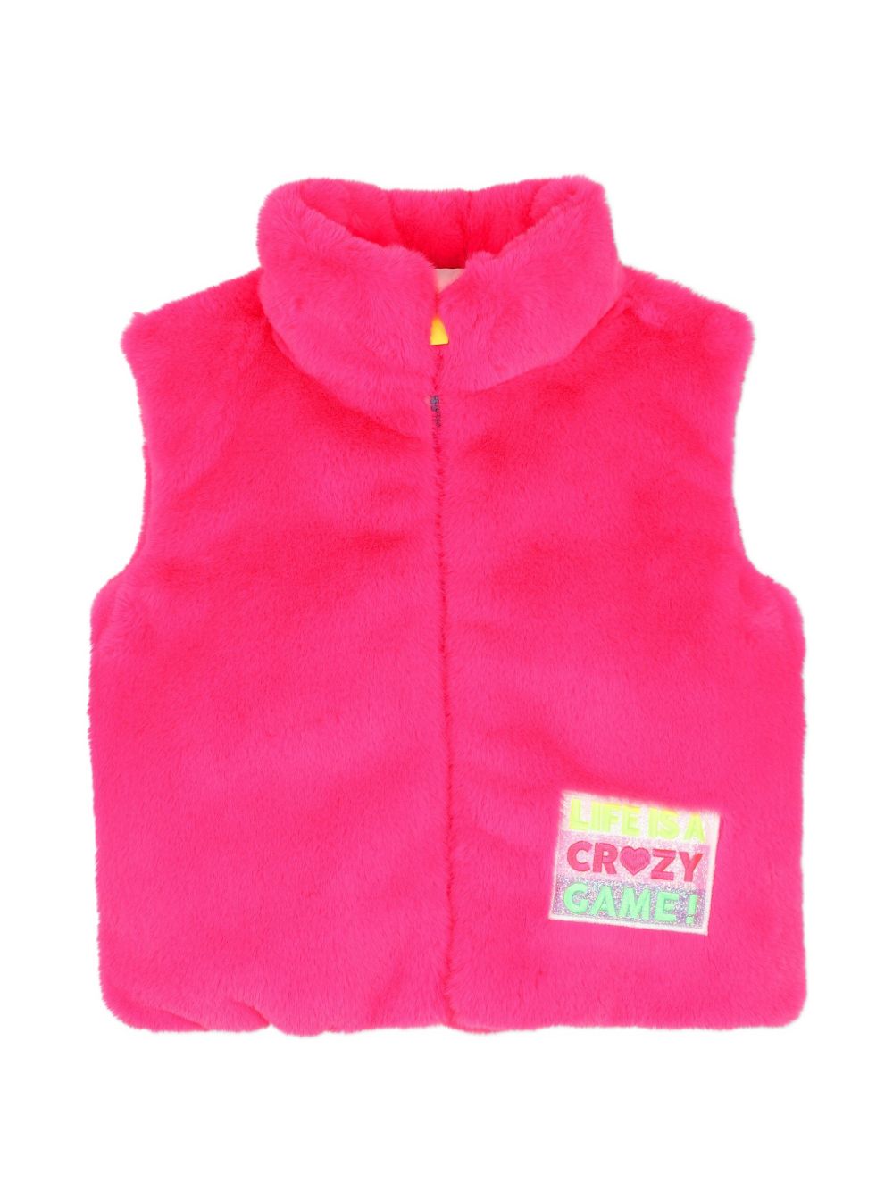 Gilet per bambina Billieblush Kids fucsia in pelliccia sintetica U22434 47A BILLIEBLUSH KIDS