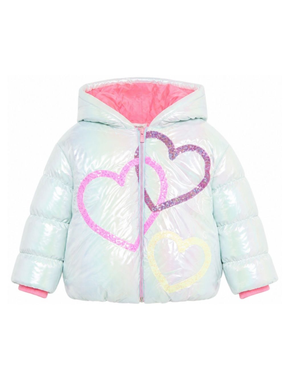 Giubbino per bambina Billieblush azzurro con design olografico U22438 78R BILLIEBLUSH KIDS