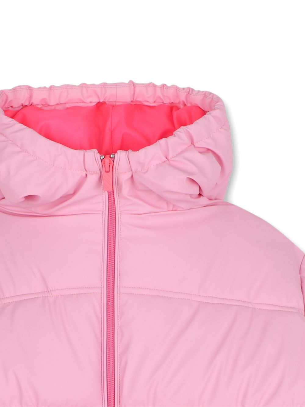 Giubbino per bambina Billieblush Kids rosa con logo con paillettes sul retro U22444 48X BILLIEBLUSH KIDS