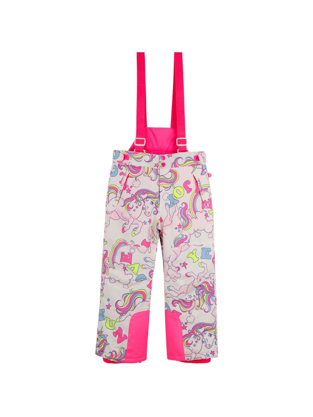 Tuta da neve per bambina Billieblush Kids rosa con stampa unicorni all-over U22452 Z41 BILLIEBLUSH KIDS