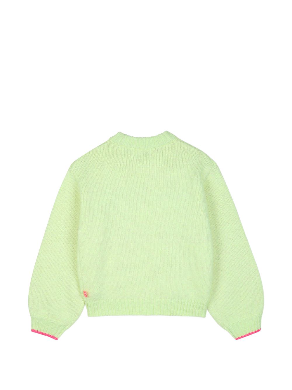 Maglione per bambina Billieblush Kids verde con decorazione con paillettes U22467 552 BILLIEBLUSH KIDS