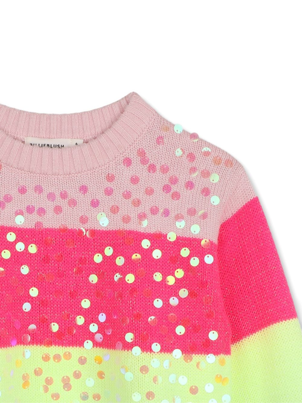 Maglione per bambina Billieblush Kids multicolore con design a righe orizzontali U22469 Z41 BILLIEBLUSH KIDS