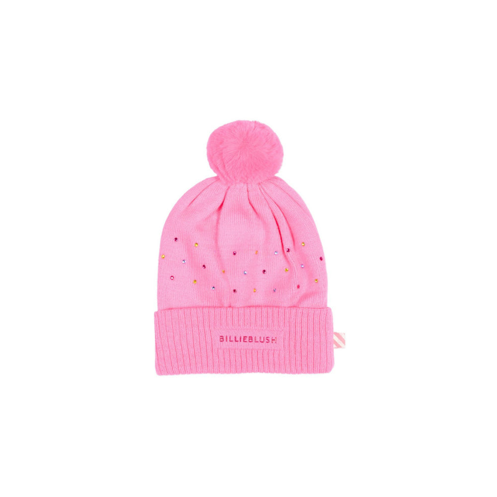Berretto per bambina Billieblush Kids rosa con pompon U22499 47A BILLIEBLUSH KIDS