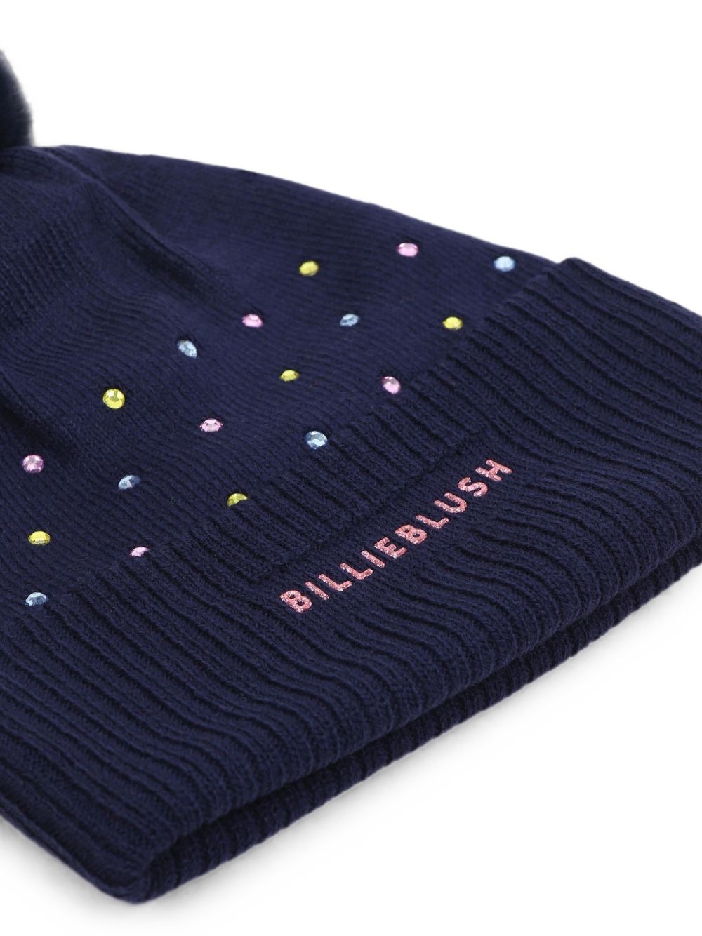 Cappello per bambina Billieblush Kids blu con pompon U22499 85T BILLIEBLUSH KIDS