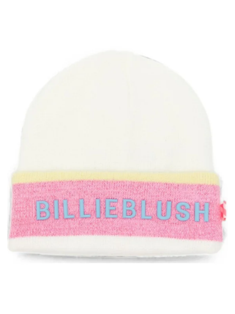 Cappello per bambina Billieblush Kids bianco con logo ricamato sul davanti U22502 121 BILLIEBLUSH KIDS