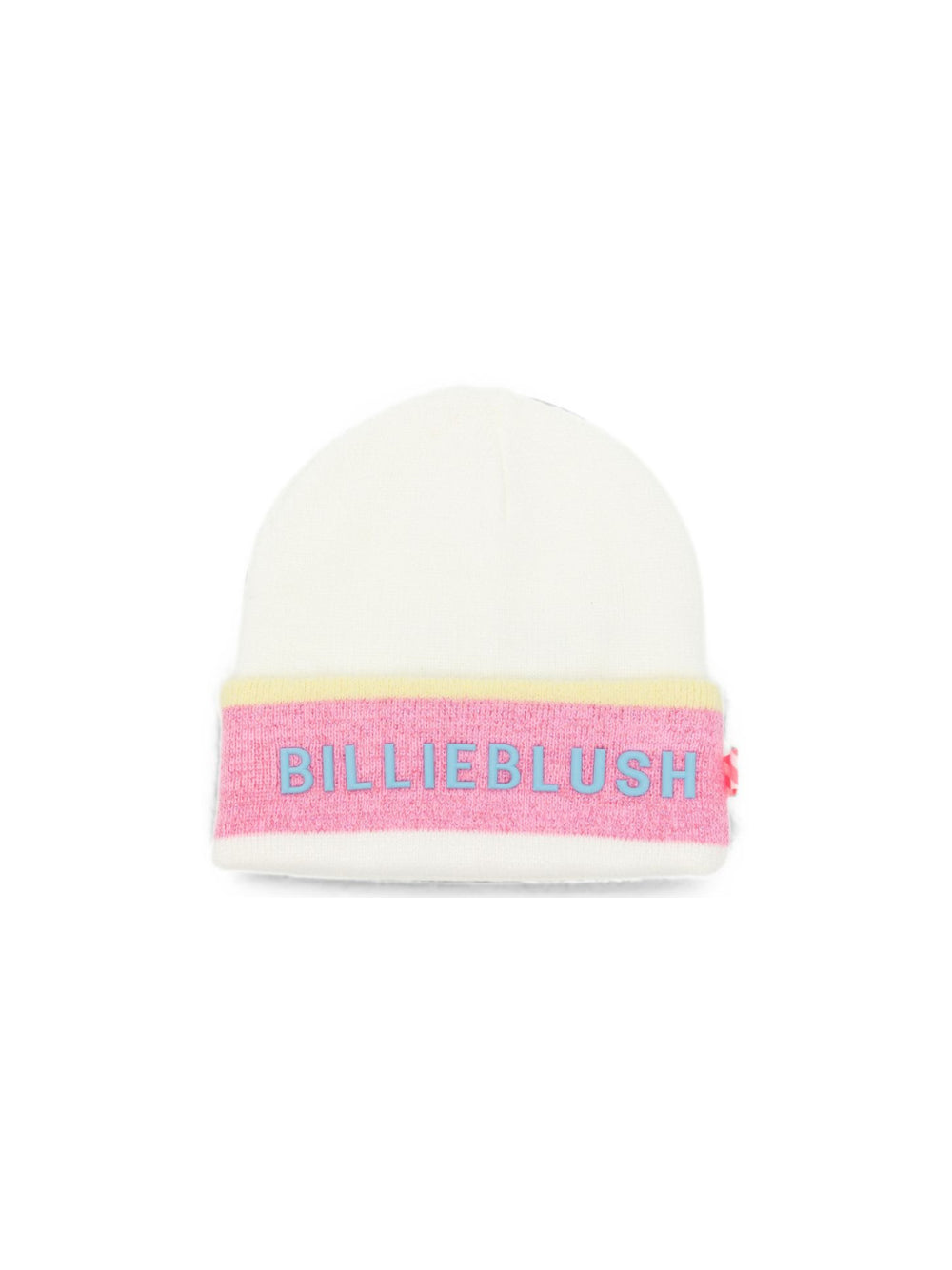 Cappello per bambina Billieblush Kids bianco con logo ricamato sul davanti U22502 121 BILLIEBLUSH KIDS