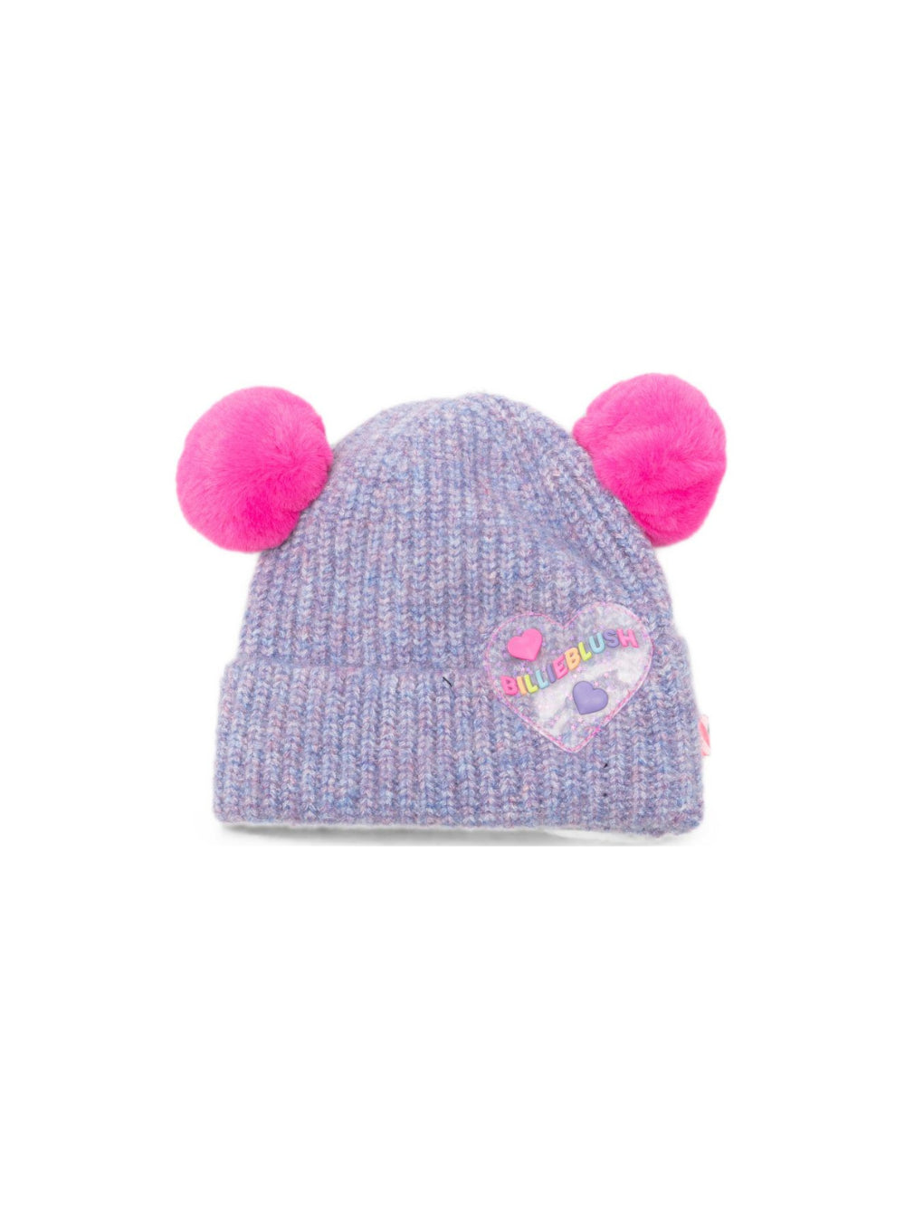 Cappello per bambina Billieblush Kids viola con applicazione pompom U22503 90E BILLIEBLUSH KIDS