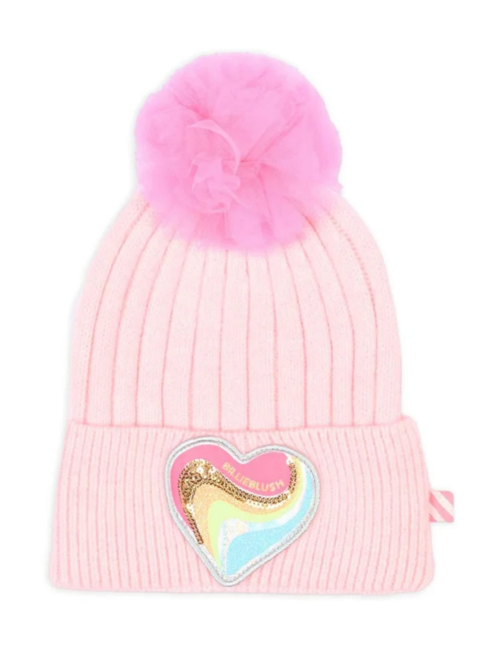 Cappello per bambina Billieblush Kids rosa con applicazione a forma di cuore U22505 475 BILLIEBLUSH KIDS