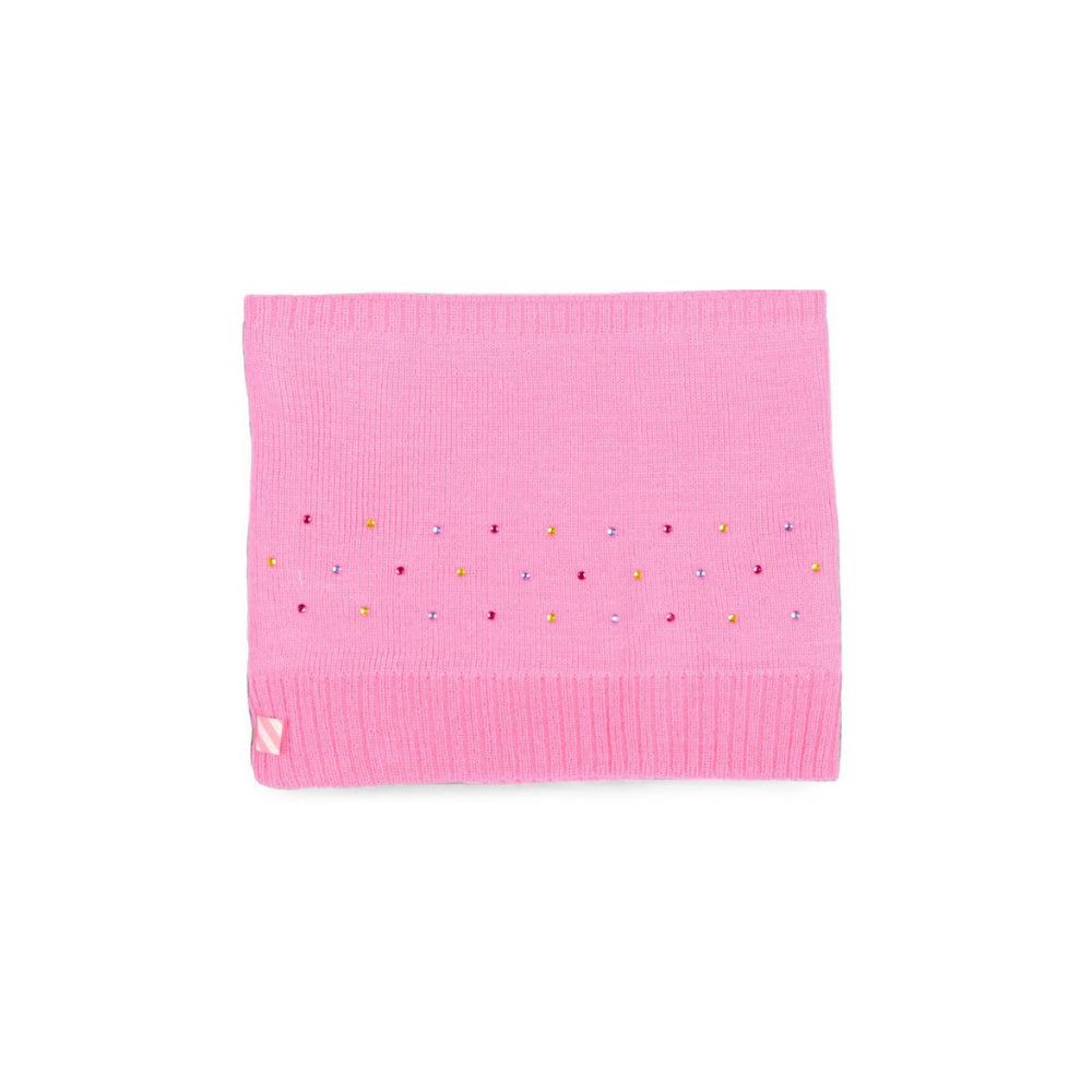 Scaldacollo per bambina Billieblush Kids rosa con decorazione in cristalli U22518 47A BILLIEBLUSH KIDS