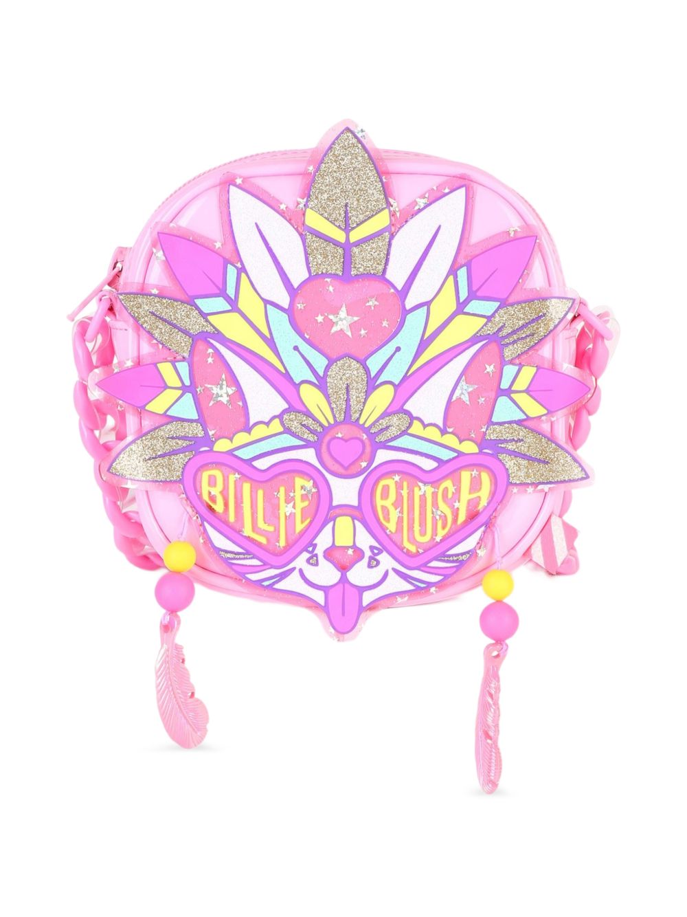 Borsa a spalla per bambina Billieblush Kids rosa con dettagli glitter U22520 462 BILLIEBLUSH KIDS