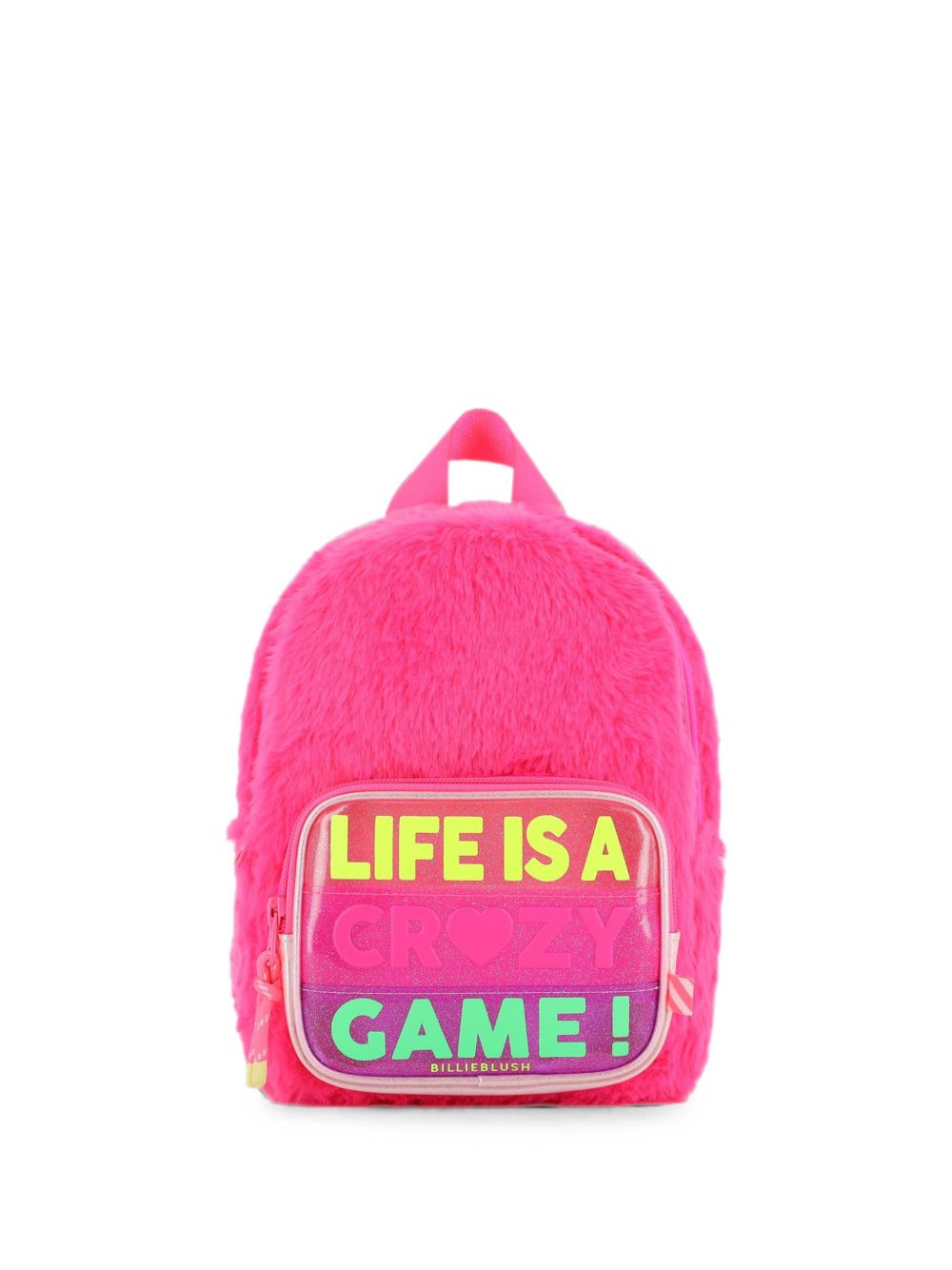 Zaino per bambina Billieblush Kids fucsia con rifinitura in pelliccia sintetica U22534 47A BILLIEBLUSH KIDS