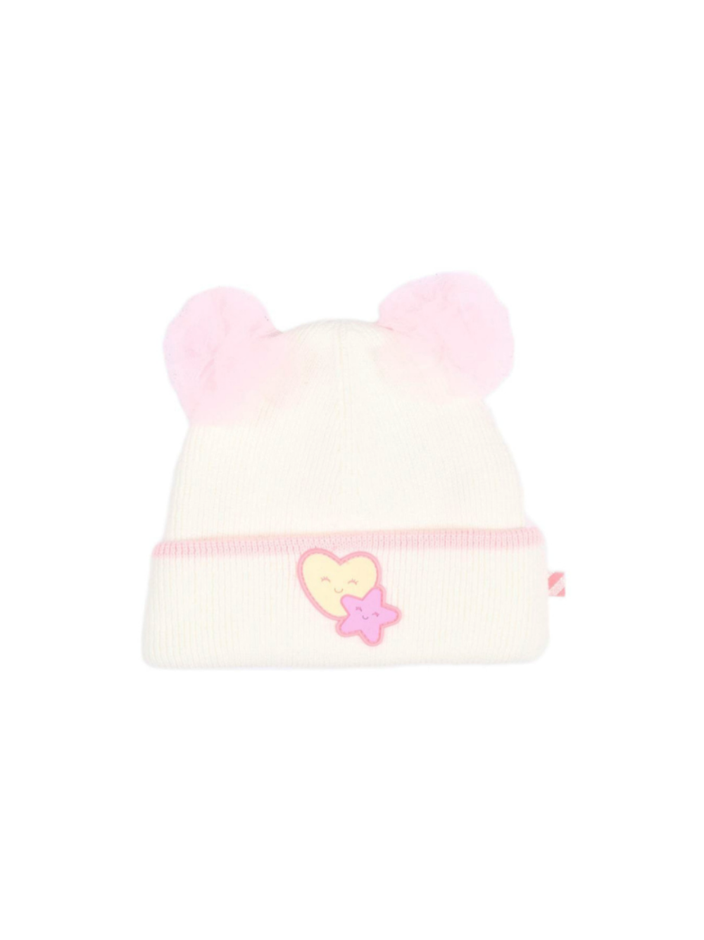 Berretto per neonata Billieblush Kids bianco con pompon U22547 121 BILLIEBLUSH KIDS