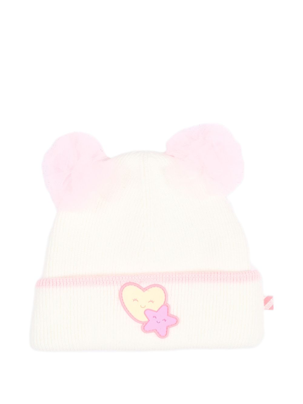 Berretto per neonata Billieblush Kids bianco con pompon U22547 121 BILLIEBLUSH KIDS