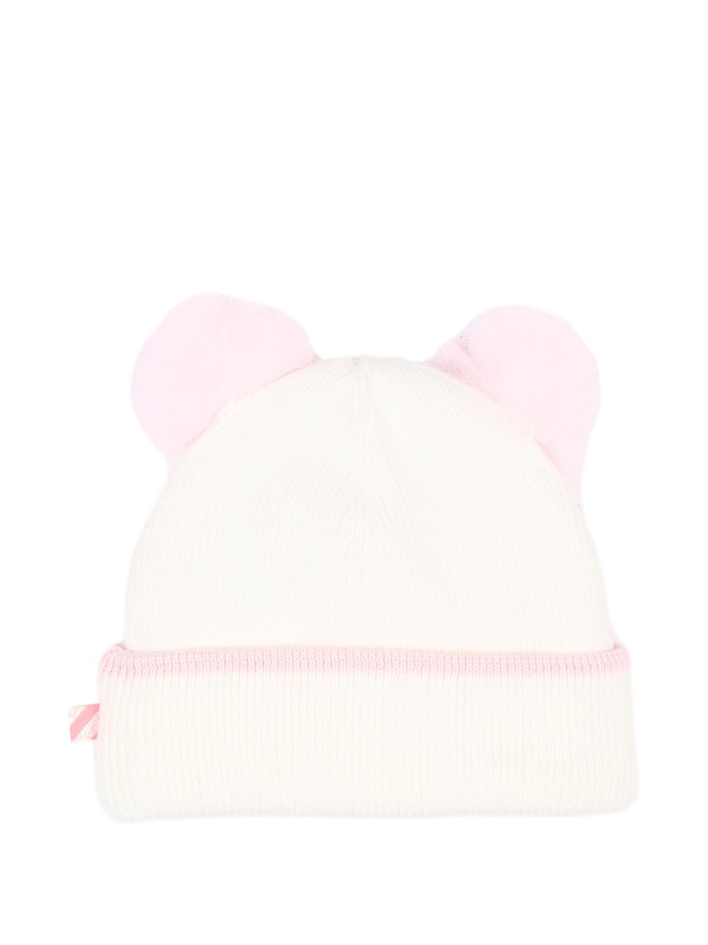 Berretto per neonata Billieblush Kids bianco con pompon U22547 121 BILLIEBLUSH KIDS