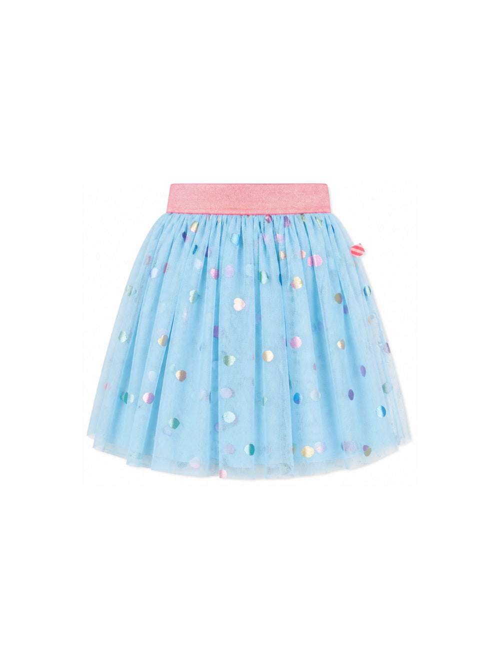 Gonna per bambina Billieblush Kids azzurra con stampa con cuori U22569 78R BILLIEBLUSH KIDS