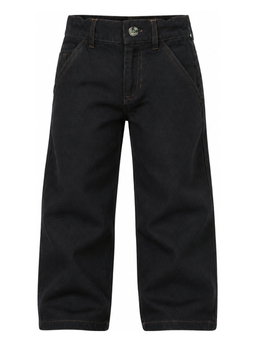 Pantaloni per bambino Billieblush Kids neri con applicazione posteriore con ricamo U22580 062 BILLIEBLUSH KIDS