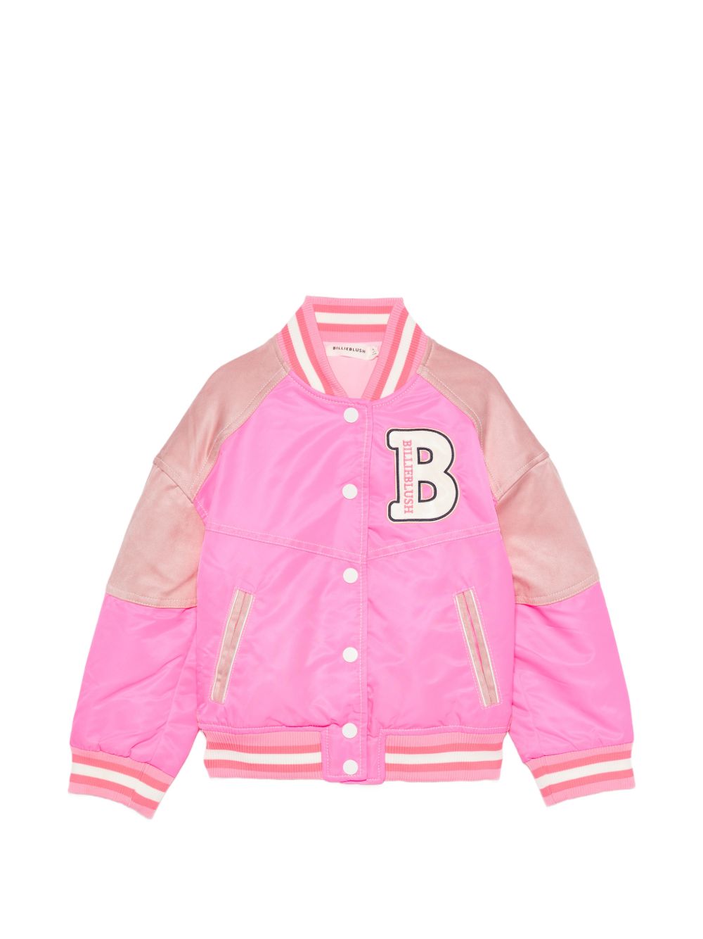 Giubbino per bambina Billieblush rosa con design a pannelli U22588 47A BILLIEBLUSH KIDS