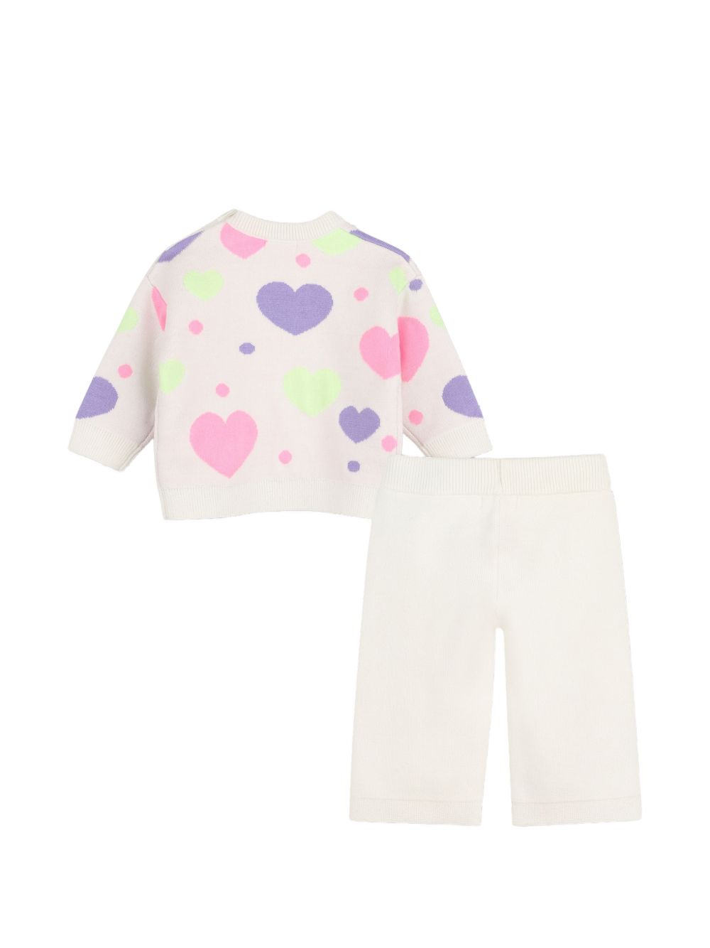 Completo per neonata Billieblush bianco con decorazione con cuori U22611 121 BILLIEBLUSH KIDS