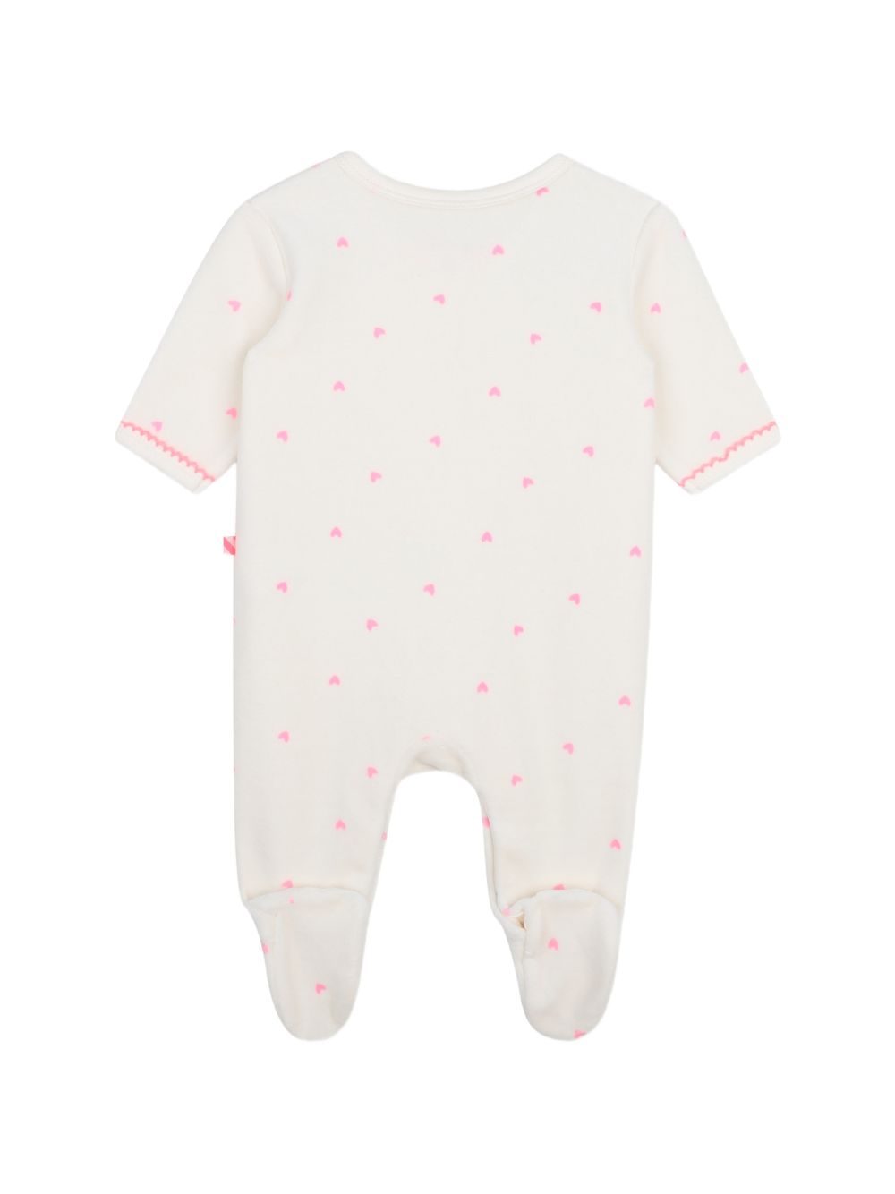 Set tutina e berretto per neonata Billieblush bianco con stampa con cuori U22615 121 BILLIEBLUSH KIDS