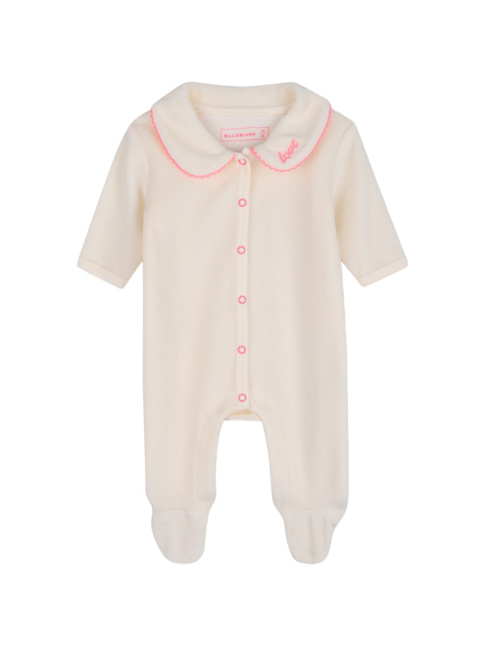 Tutina per neonata Billieblush Kids bianca con colletto alla Peter Pan U22624 121 BILLIEBLUSH KIDS