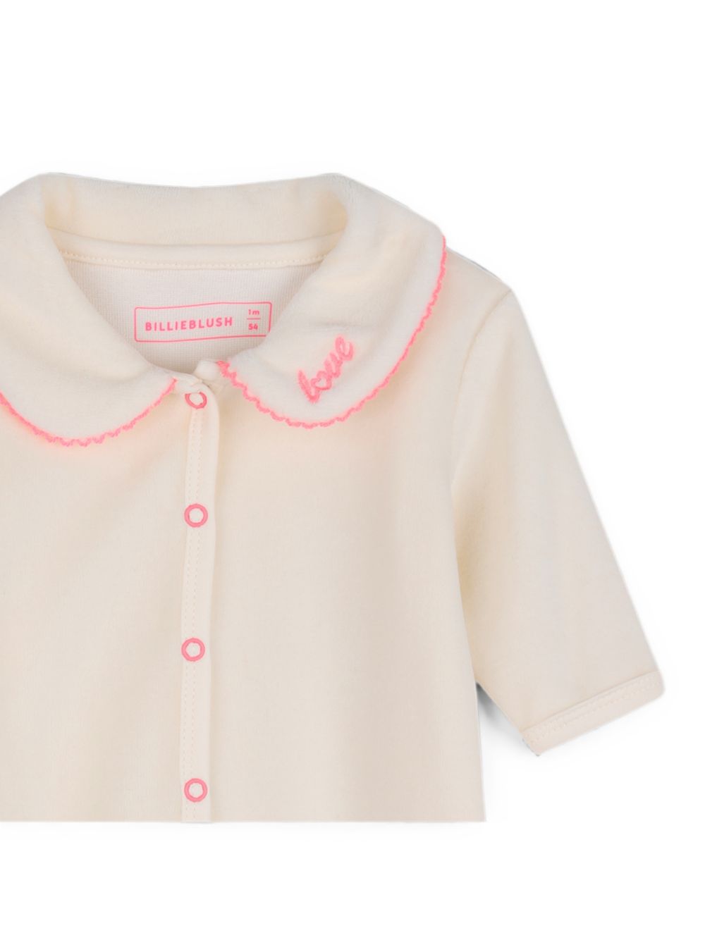 Tutina per neonata Billieblush Kids bianca con colletto alla Peter Pan U22624 121 BILLIEBLUSH KIDS