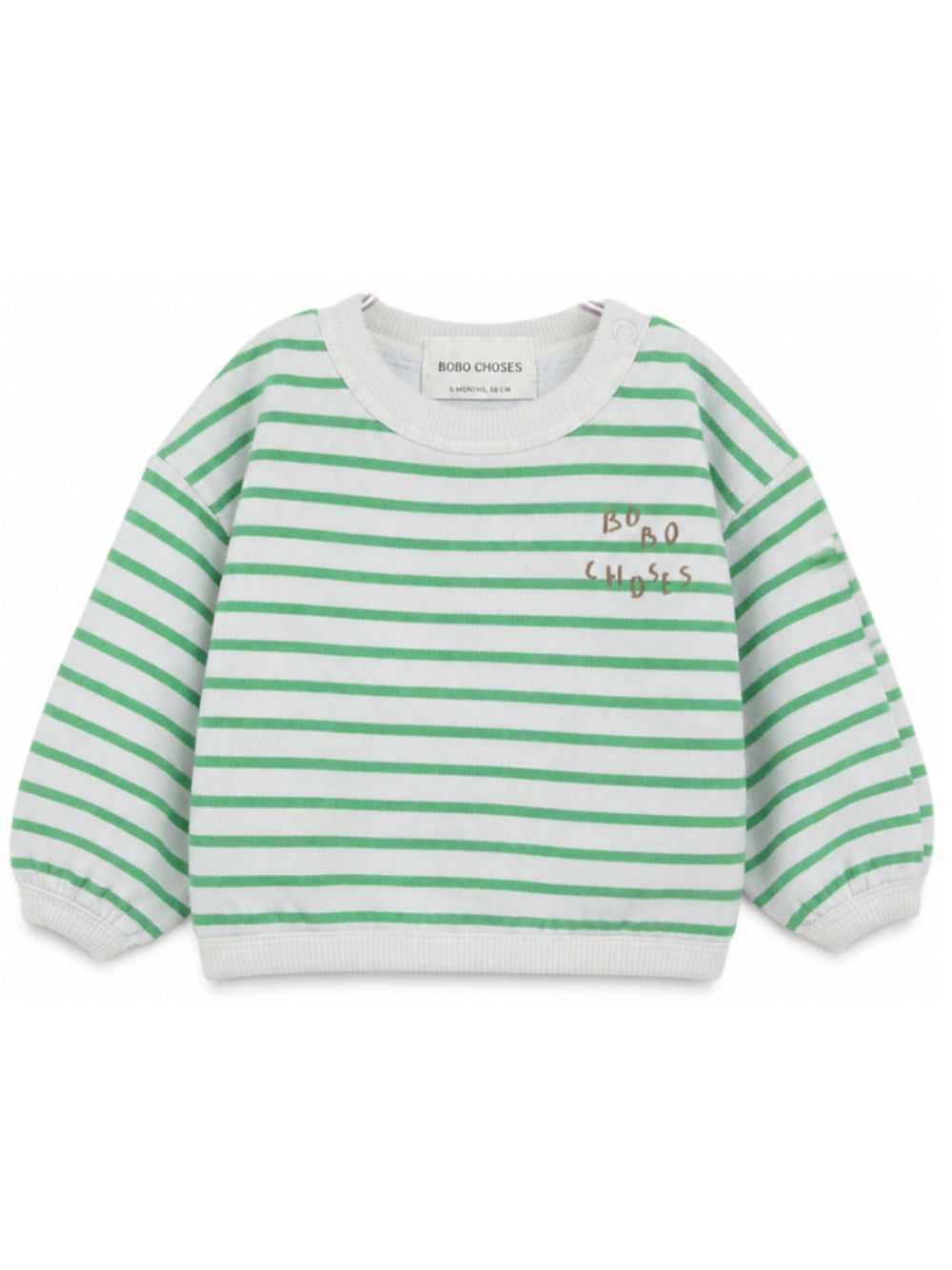 Felpa per neonato Bobo Choses Kids multicolore con logo ricamato B226AB011 051 BOBO CHOSES KIDS