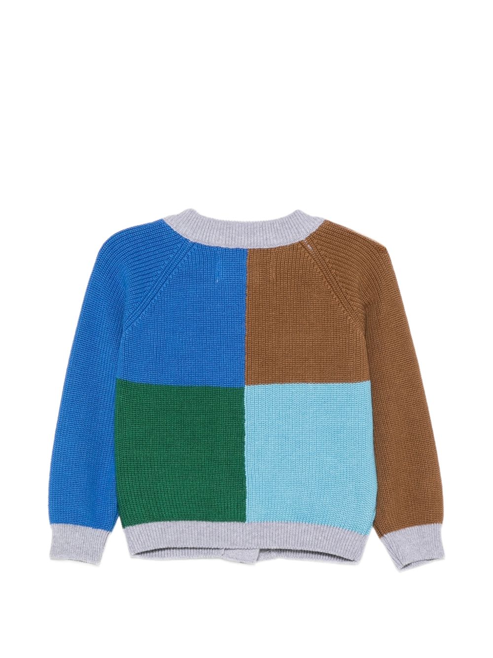 Cardigan per bambino Bobo Chose Kids multicolore maniche raglan a blocchi colorati B226AB026 991 BOBO CHOSES KIDS