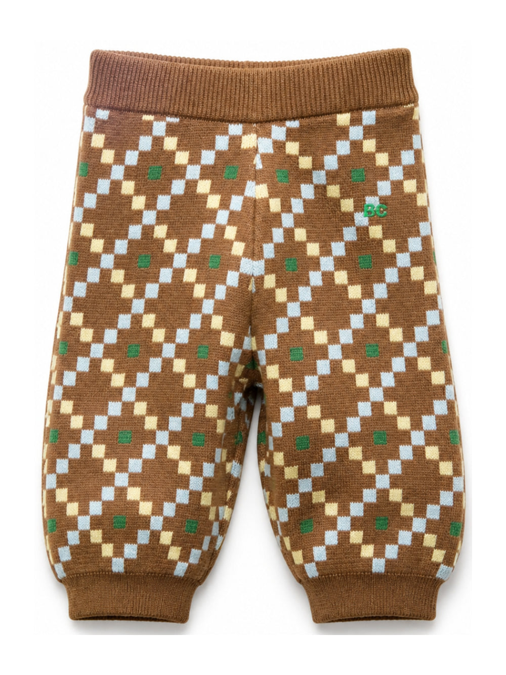Pantaloni per neonato Bobo Choses Kids marrone con motivo a quadri B226AB028 201 BOBO CHOSES KIDS