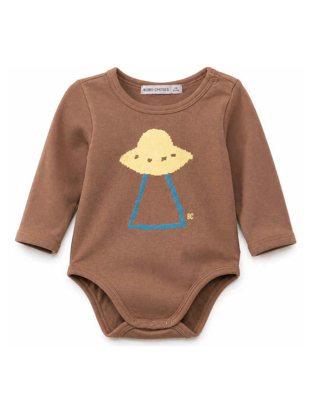 Body per neonato Bobo Choses Kids marrone a maniche lunghe B226AB037 211 BOBO CHOSES KIDS