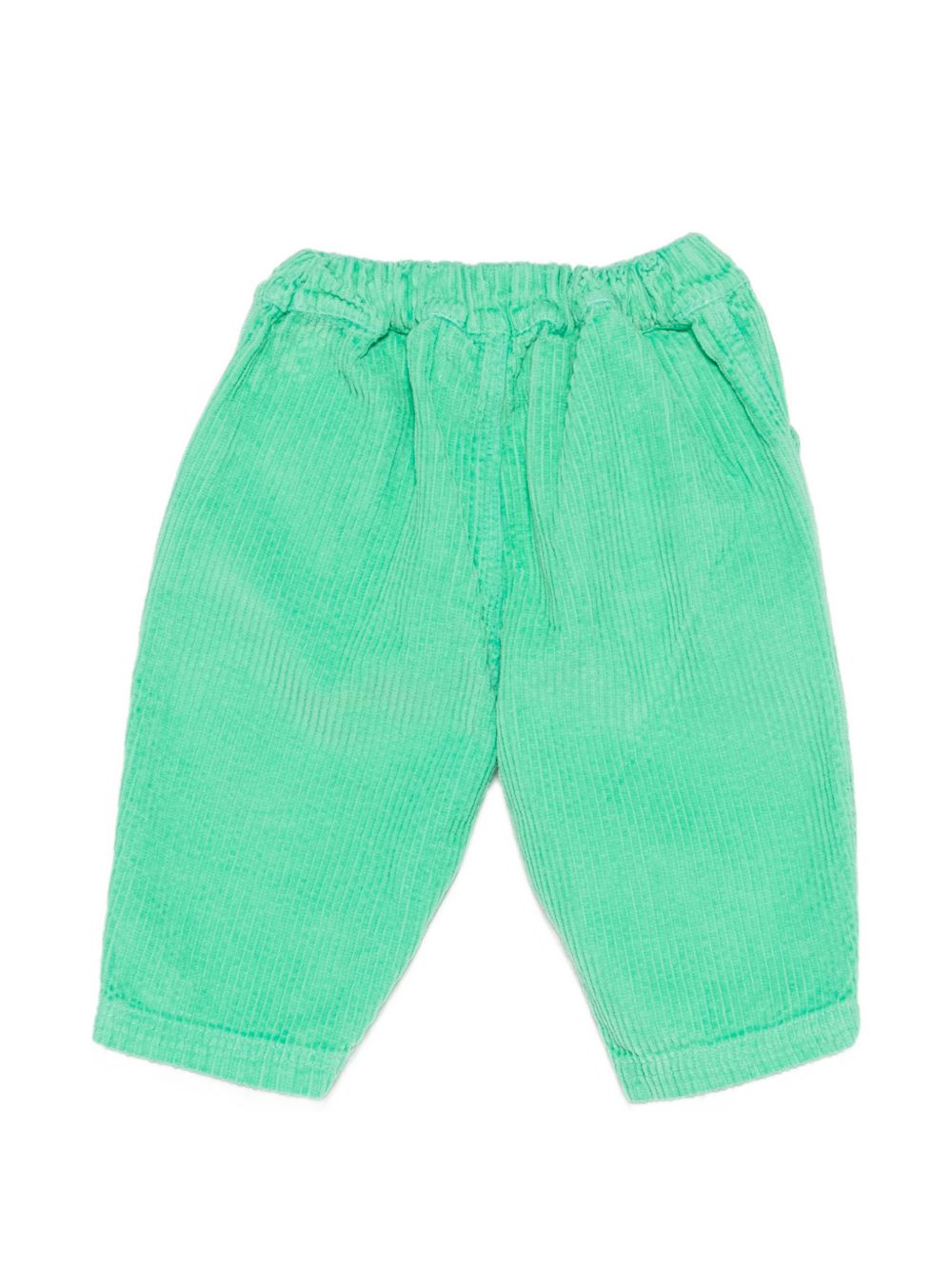 Pantaloni per neonato Bobo Choses Kids verde con ricamo a fungo B226AB078 311 BOBO CHOSES KIDS