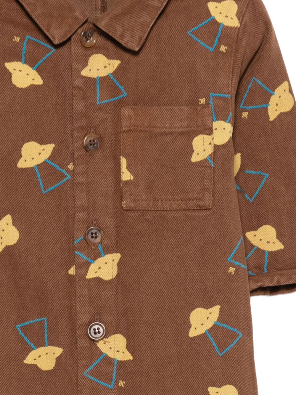 Tutine per neonato Bobo Choses Kids marrone con stampa ufo all-over B226AB086 211 BOBO CHOSES KIDS